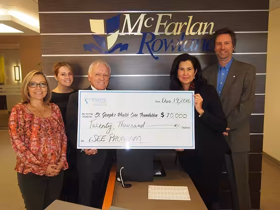 Presenting Cheque